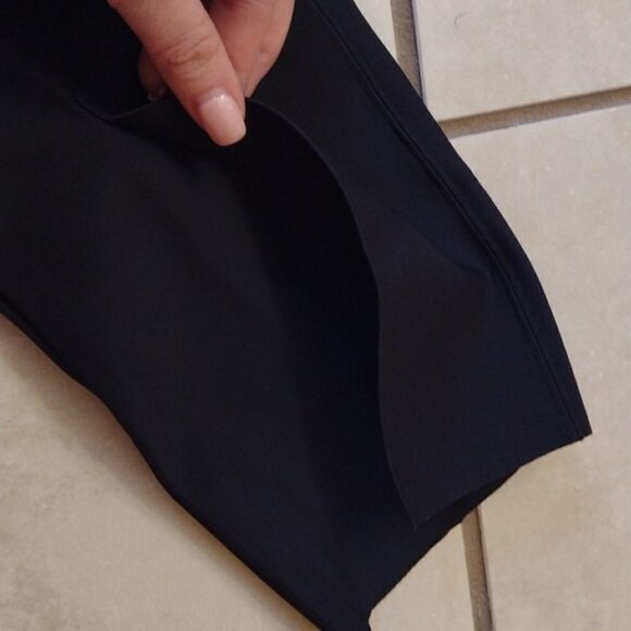 Athleta Interstellar Tight black w split leg size 2 - Picture 7 of 12